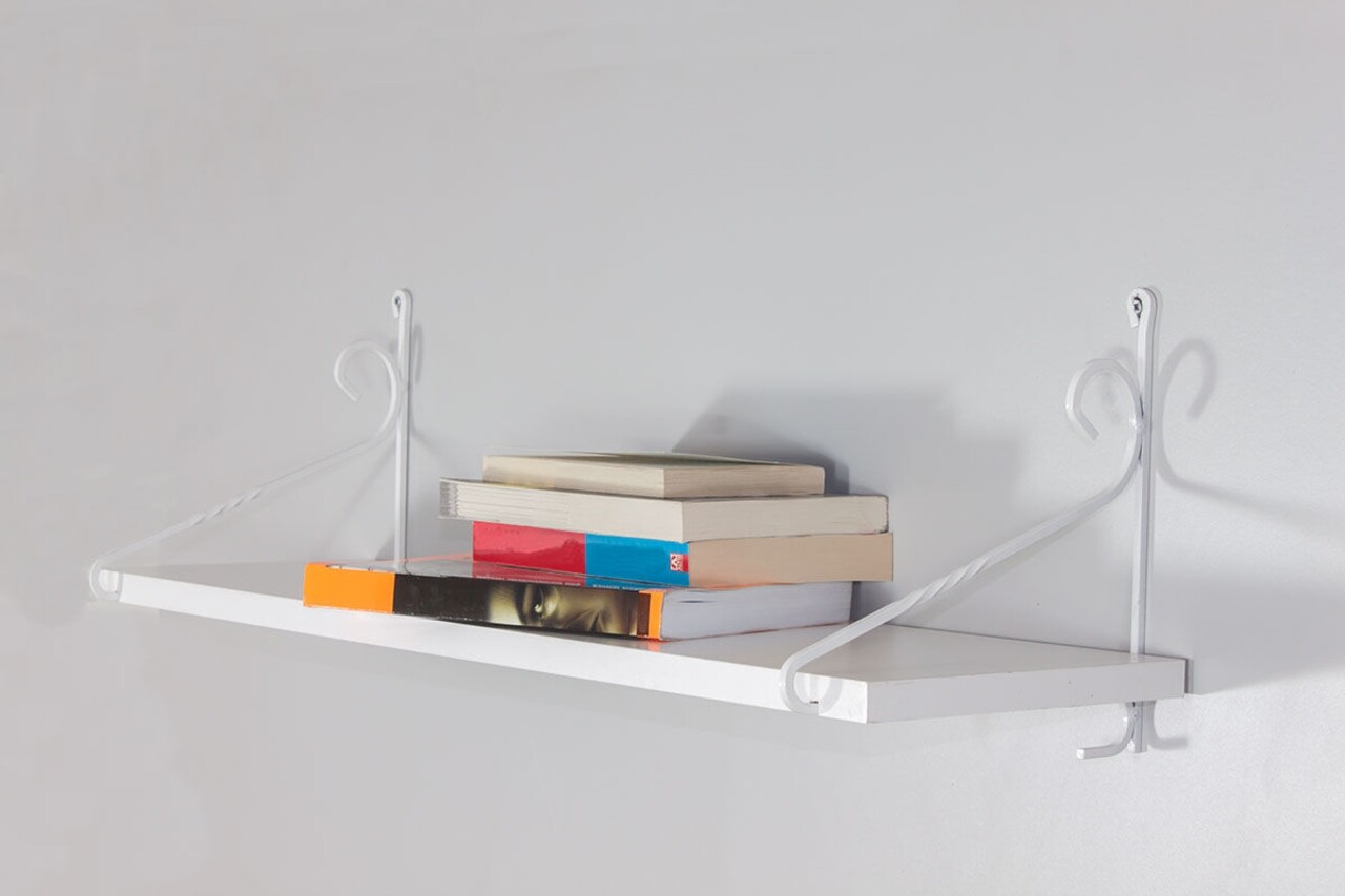 Raft pentru perete Seramoni, Decormet, 72x20x27 cm, alb - imagine 4
